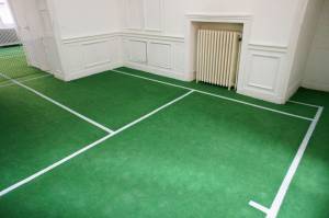 vue de l'exposition "Tennis en appartement"