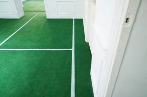 vue de l'exposition "Tennis en appartement"