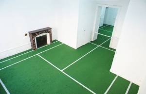 vue de l'exposition "Tennis en appartement"